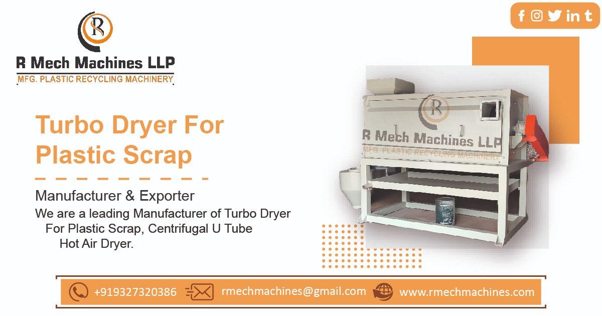 Turbo Dryer For Plastic Scrap Manufacturers In Jabalpur