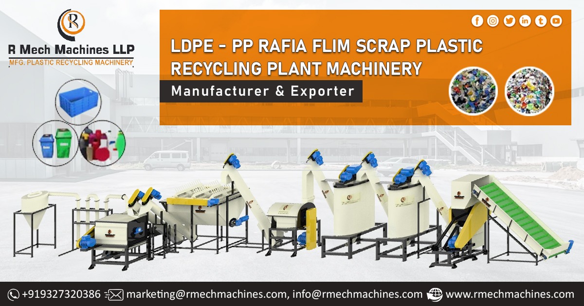 PP Rafia Film Scrap Plastic Recycling Plant Machinery