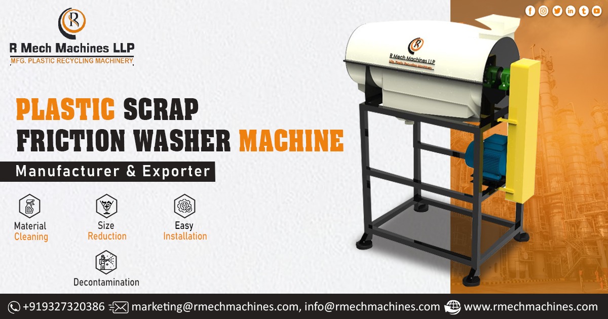 Plastic Scrap Friction Washer Machine
