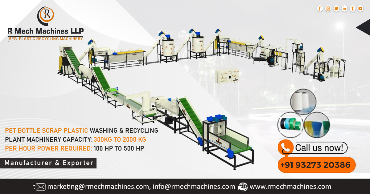 Pet Bottle Scrap Plastic Washing and Recycling Plant Machinery in UAE