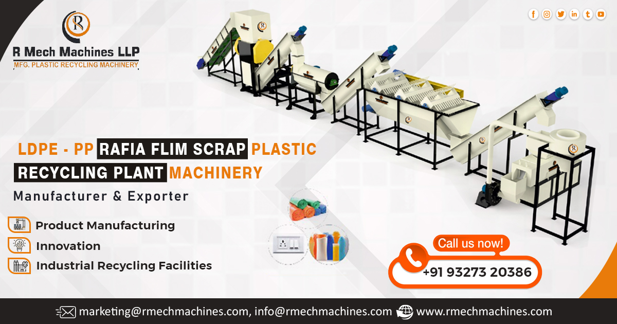 PP Rafia Film Scrap Plastic Recycling Plant Machinery in Oman