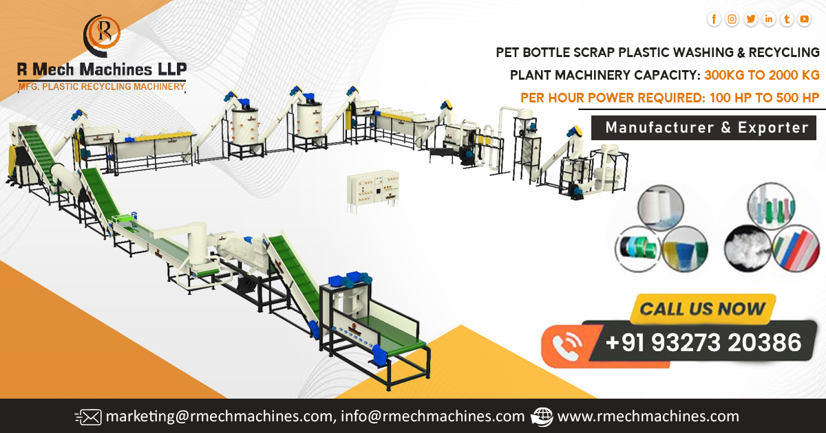 Pet Bottle Scrap Plastic Washing and Recycling Plant Machinery in Bahrain