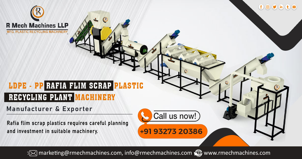 PP Raffia Film Scrap Plastic Recycling Machine Manufacturer