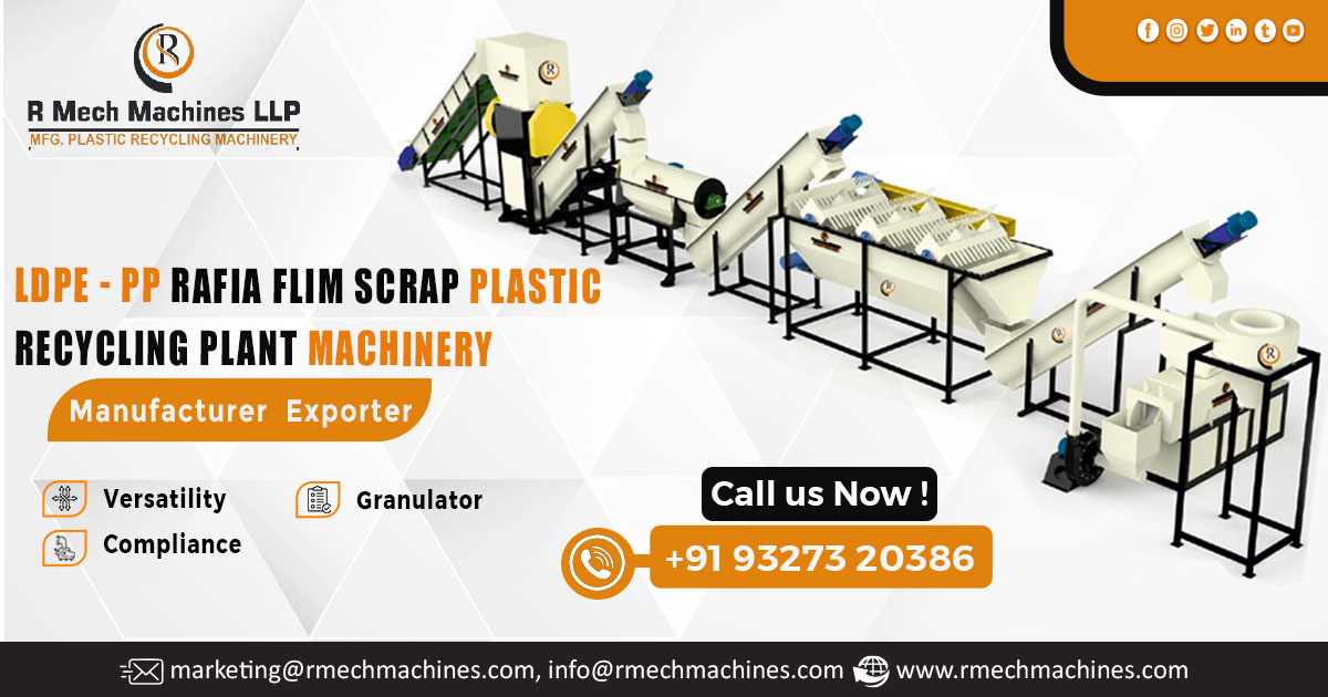 Rafia Film Scrap Plastic Recycling Plant Machinery Manufacturer