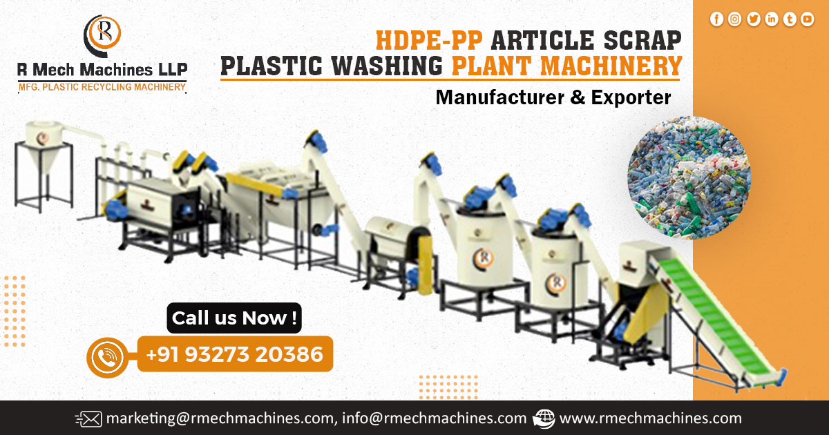 Article Scrap Plastic Washing Plant Machinery Manufacturer