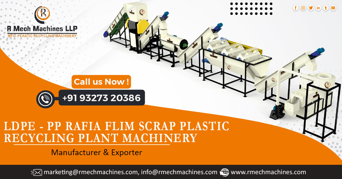 PP Rafia Film Scrap Plastic Recycling Plant Machinery Manufacturer