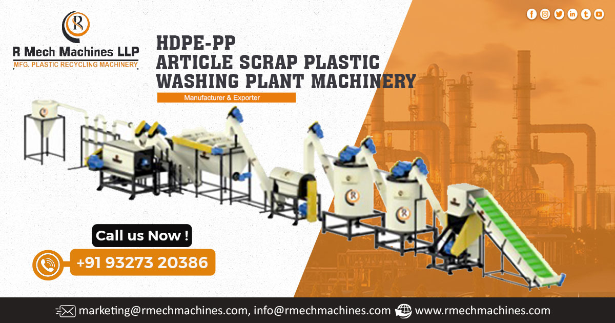 PP Article Scrap Plastic Washing Plant Machinery Manufacturer