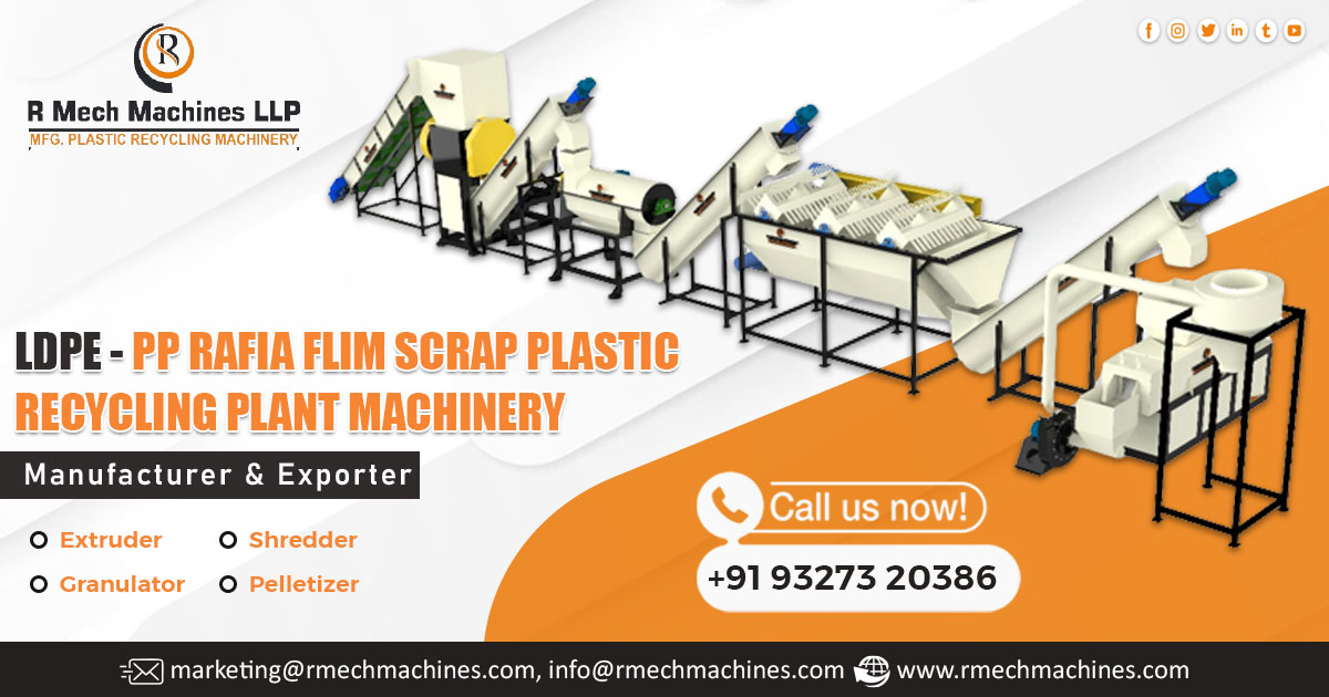 Manufacturer of PP Rafia Film Scrap Plastic Recycling Plant Machinery