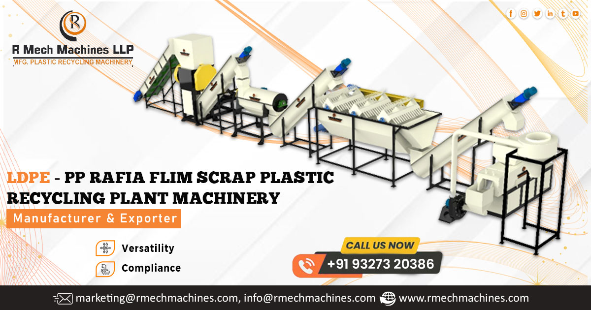 Rafia Film Scrap Plastic Recycling Machinery in Algeria