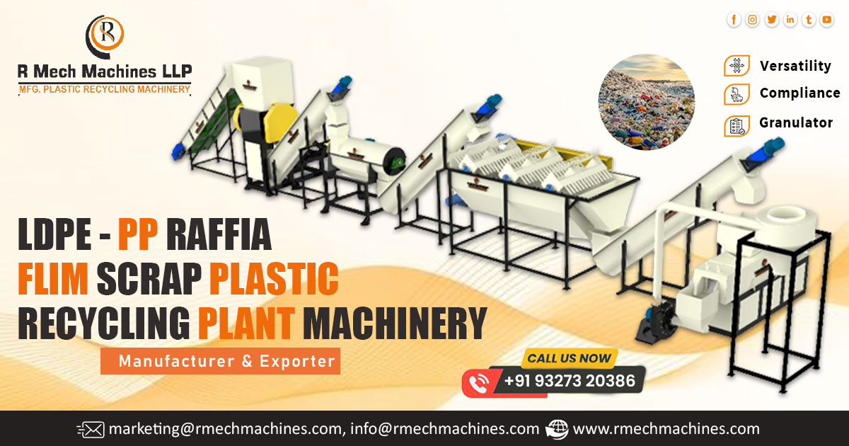 Raffia Film Scrap Plastic Recycling Machine in South Africa