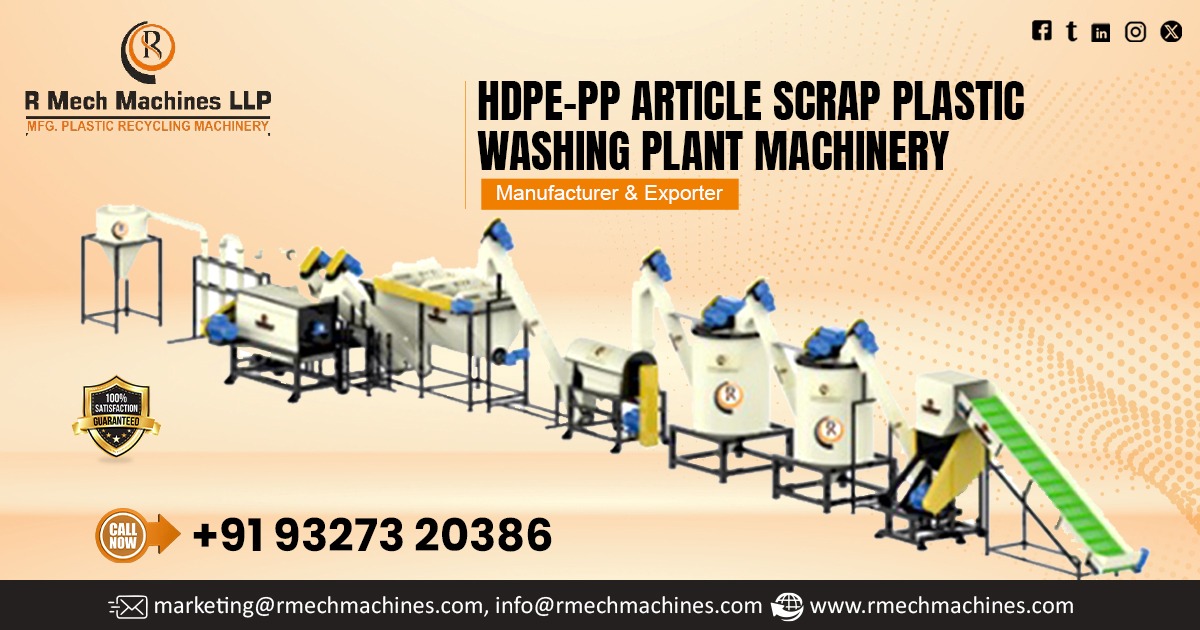 HDPE and PP Article Scrap Washing Plant in Kerala