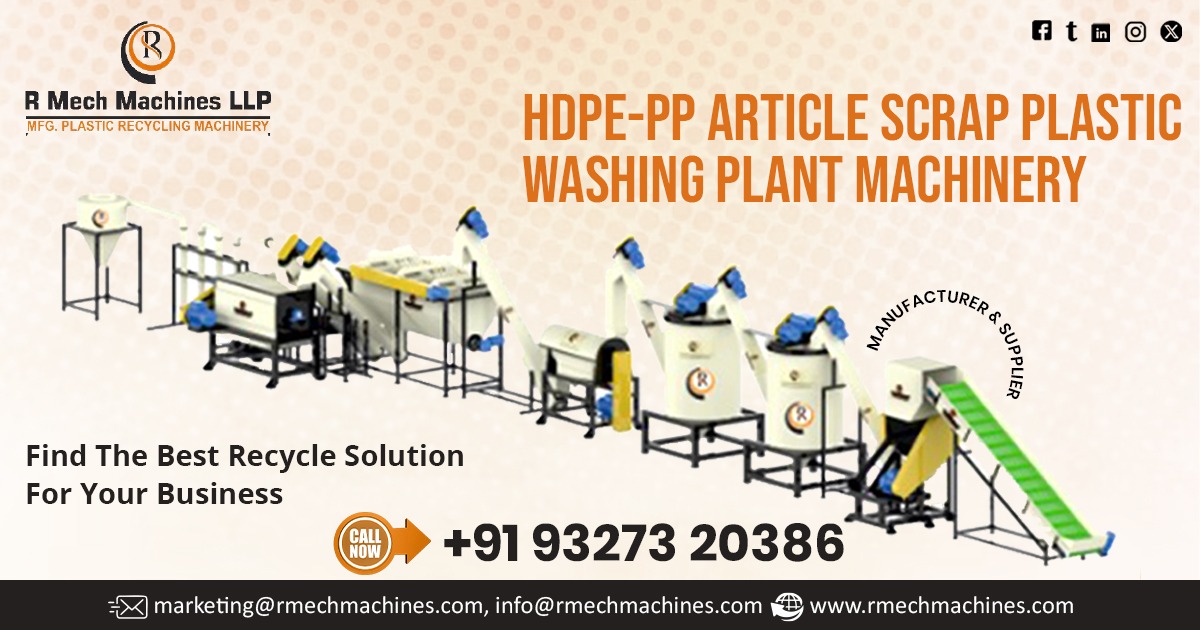 PVC HDPE and PP Plastic Scrap Washing Line in Madurai