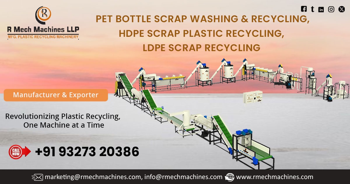 PET Bottle Scrap Plastic Washing and Recycling Machinery in Rajasthan