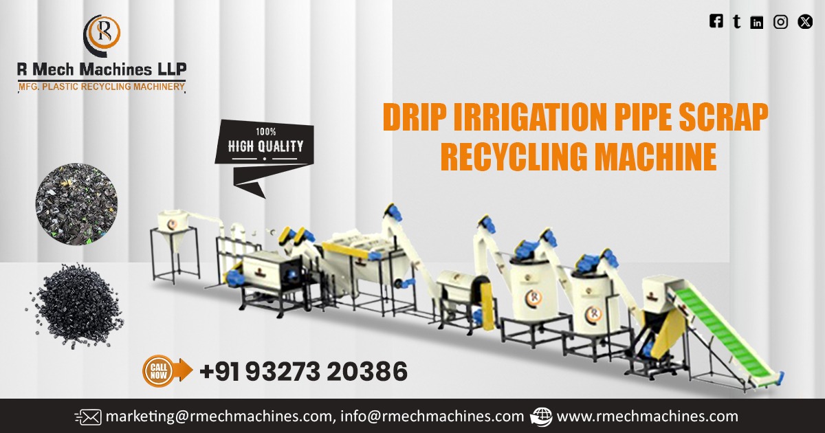 Drip Irrigation Pipe Scrap Recycling Machine in Maharashtra