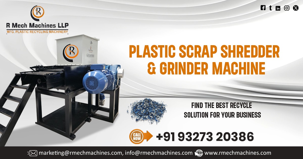 Plastic Scrap Shredder and Grinder Machine in Tamil Nadu