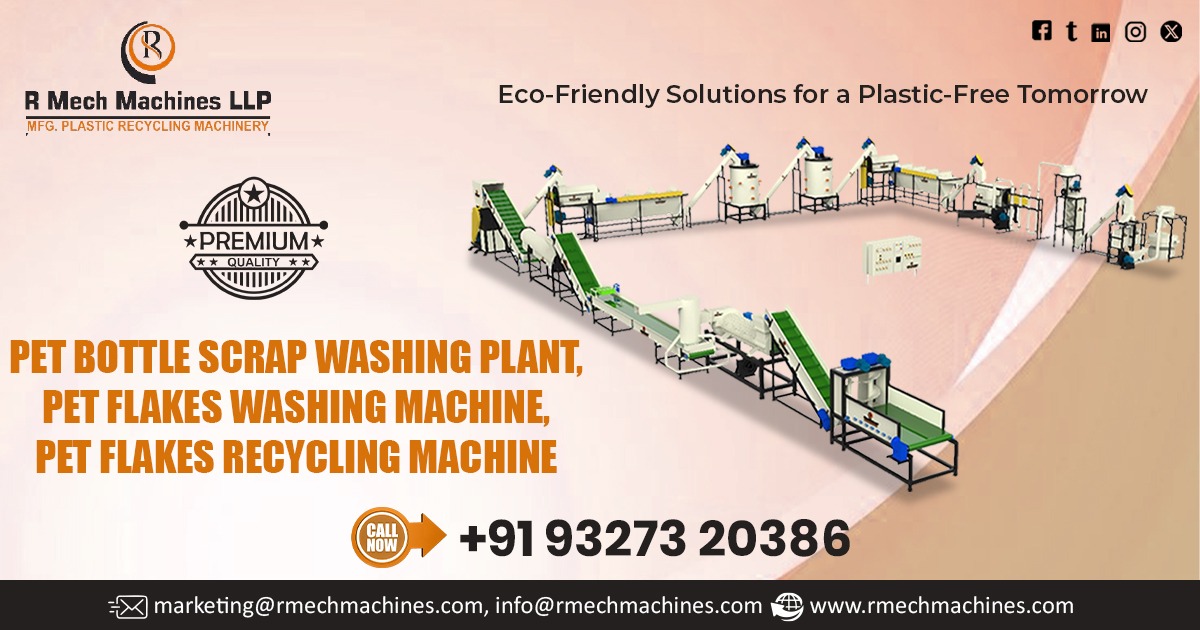 PET Flakes Recycling Machine