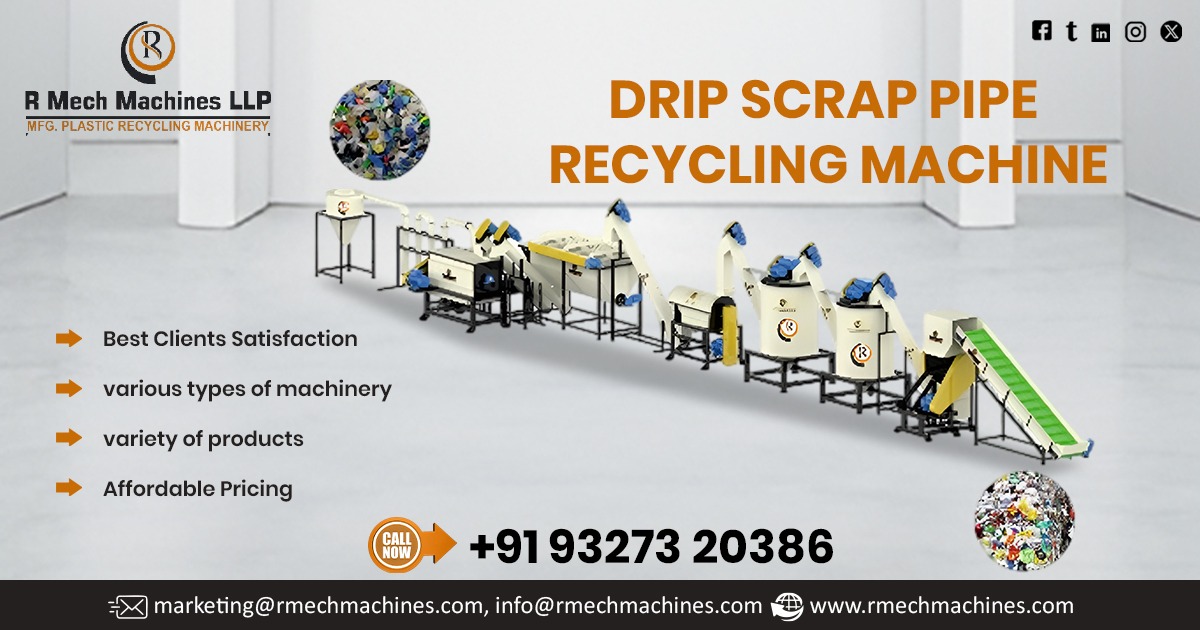 Drip Scrap Pipe Recycling Machine in Kolhapur