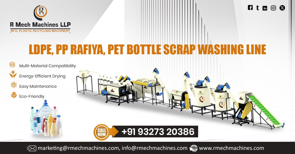Supplier of LDPE, PP Rafiya, Pet Bottle Scrap Washing Line in Nagpur