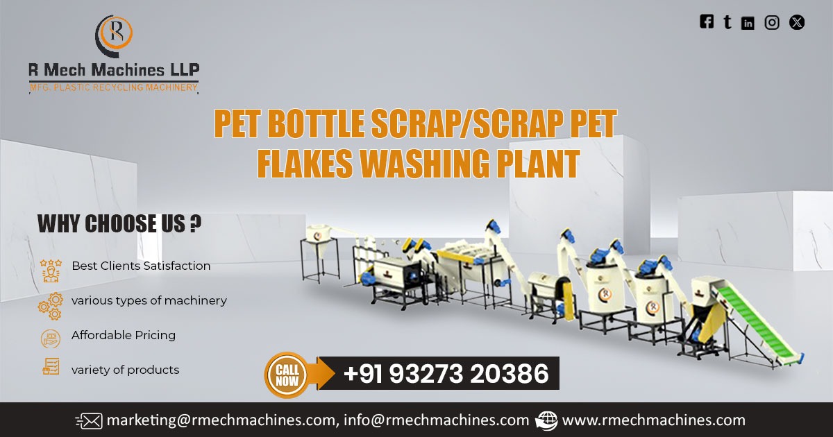 PET Bottle Scrap and Scrap PET Flakes Washing Plant in Uganda