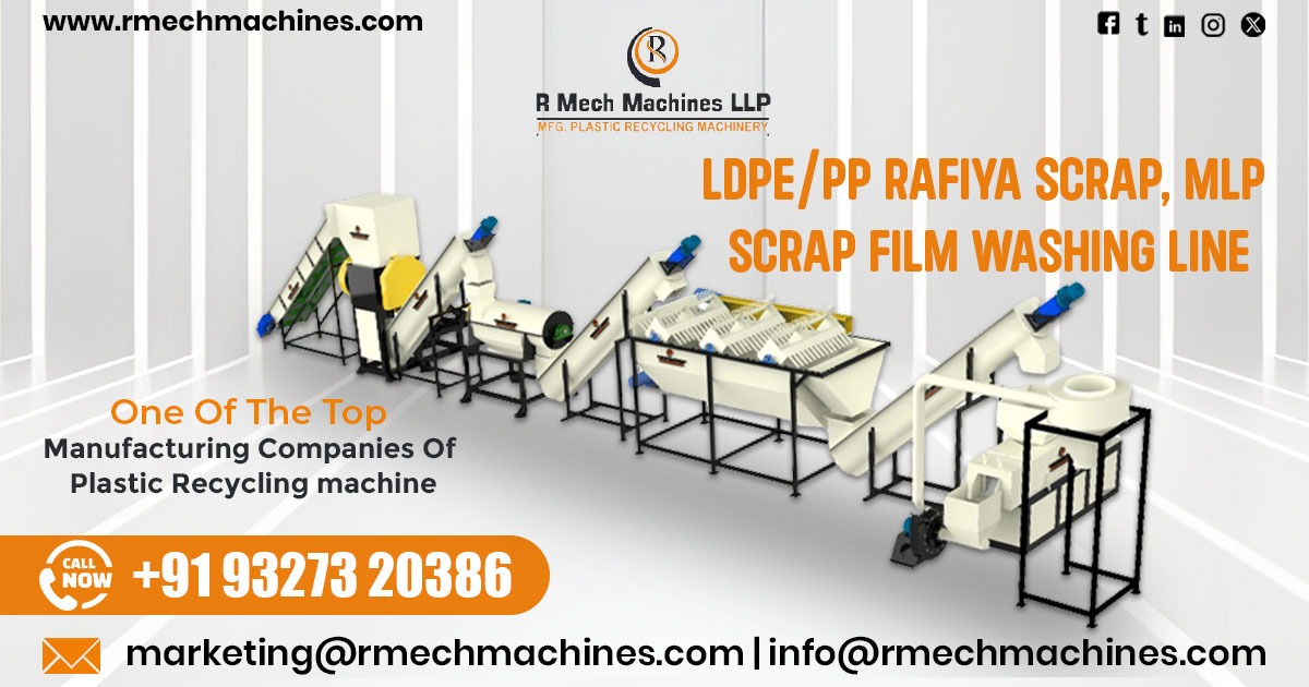 LDPE PP Raffia Scrap MLP Scrap Film Washing Line in Sri Lanka