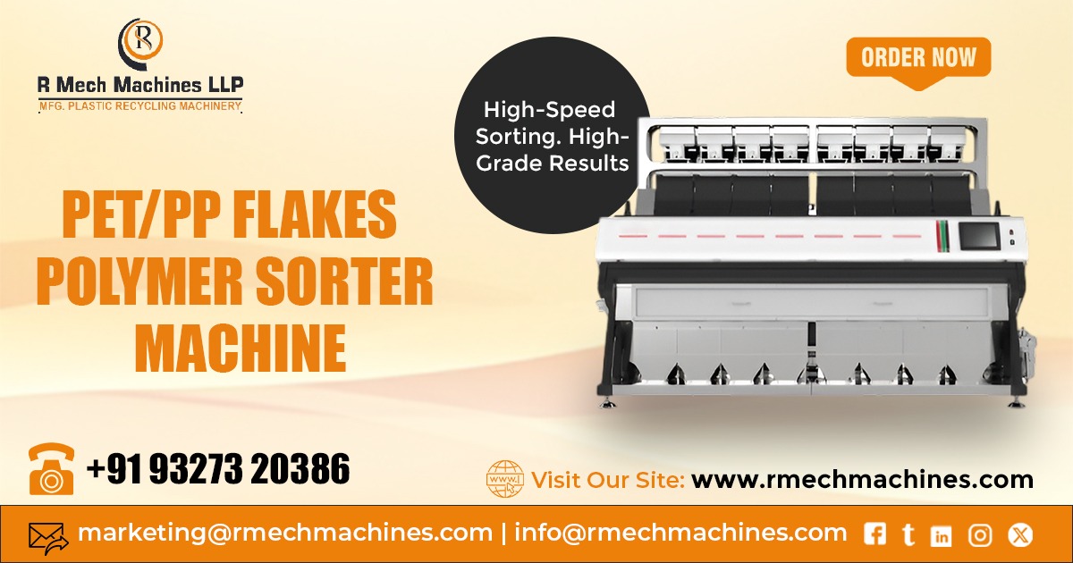 PET and PP Flakes Polymer Sorter Machine