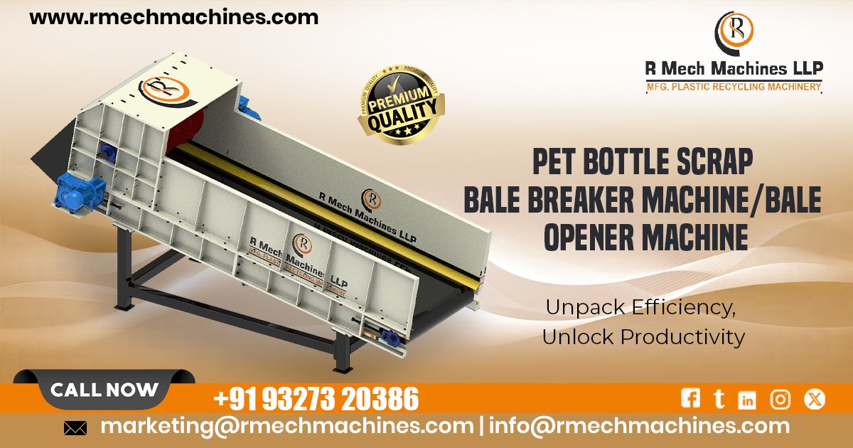 PET Bottle Scrap Bale Breaker Machine in Hyderabad