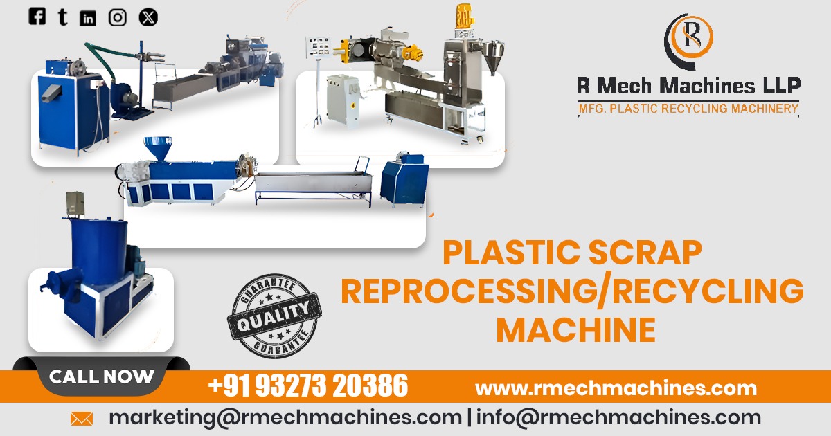 Plastic Scrap Reprocessing and Recycling Machine in Kerala