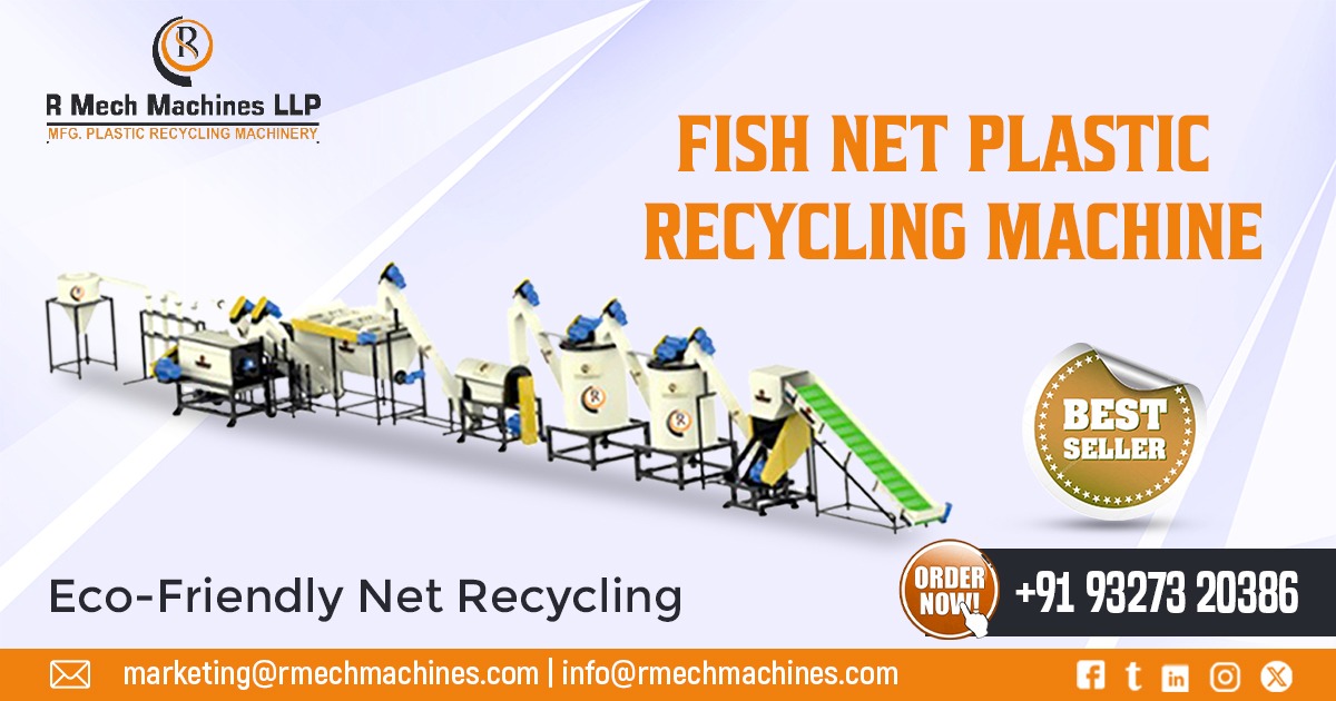 Fish Net Plastic Recycling Machine in Odisha