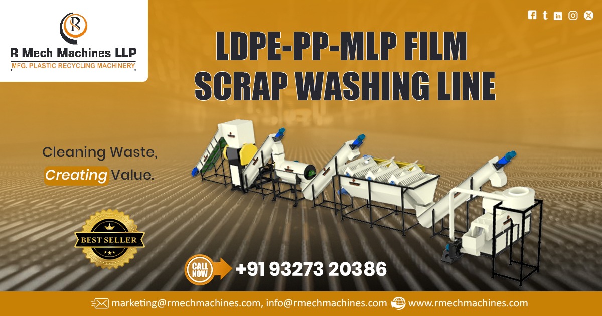 LDPE PP MLP Film Scrap Washing Line in Rajasthan