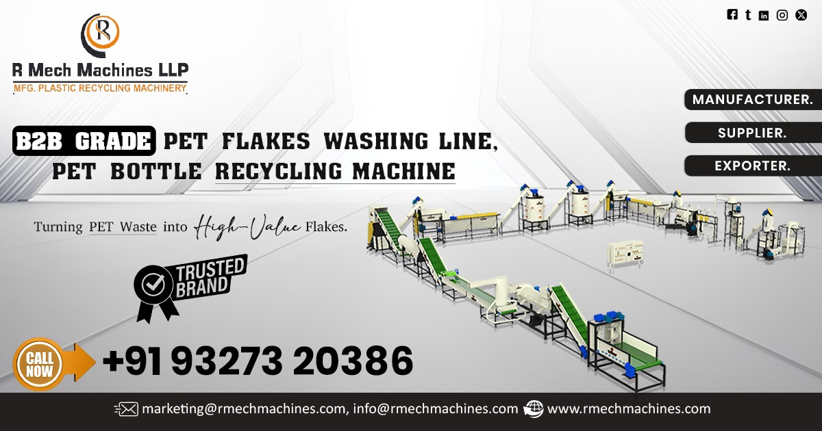 PET Flakes Washing Line and PET Bottle Recycling Machine in Romania