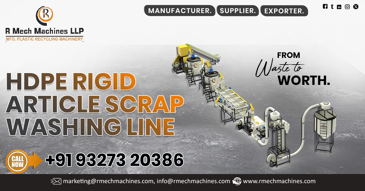 HDPE Rigid Article Scrap Washing Line in Nigeria