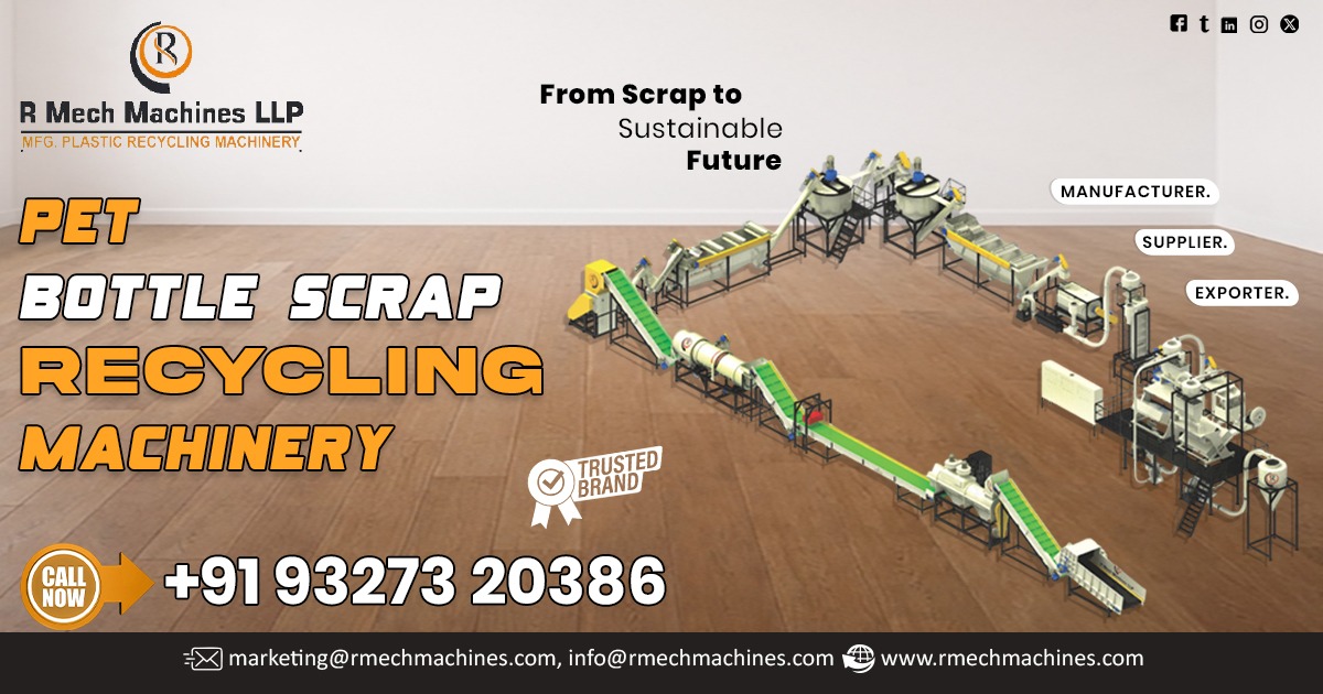 Pet Bottle Scrap Recycling Machinery in Surat