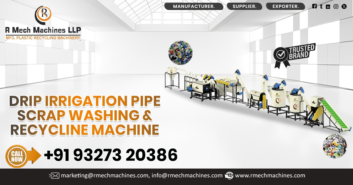 Drip Irrigation Pipe Scrap Washing and Recycling Machine in Salem