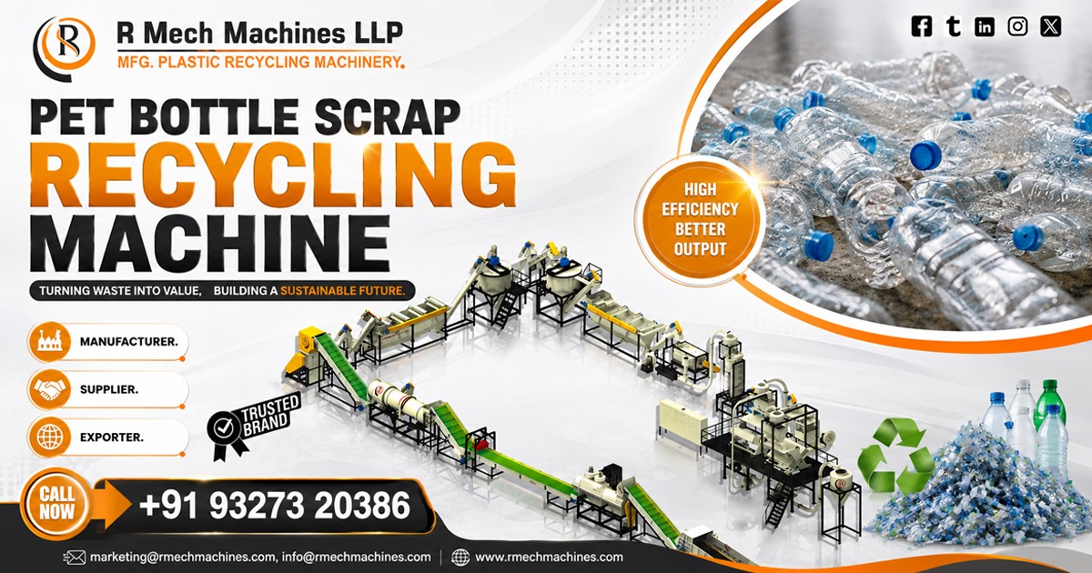 Pet Bottle Scrap Recycling Machinery in Ghaziabad