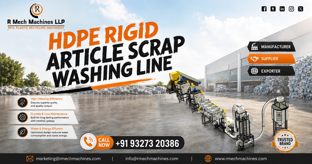 HDPE Rigid Article Scrap Washing Line in Riyadh
