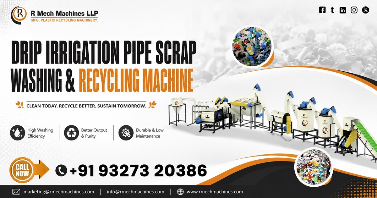 Drip Irrigation Pipe Scrap Washing and Recycling Machine in Andhra Pradesh
