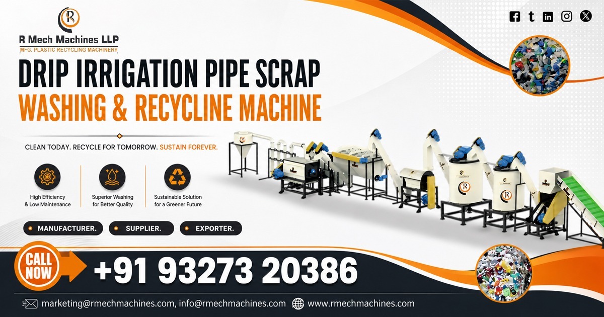 Drip Irrigation Pipe Scrap Washing and Recycling Machine in Tamil Nadu
