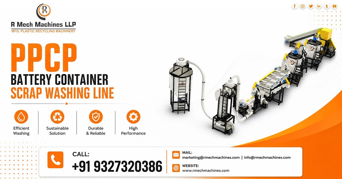 PPCP Battery Box Scrap Washing Line in Hyderabad