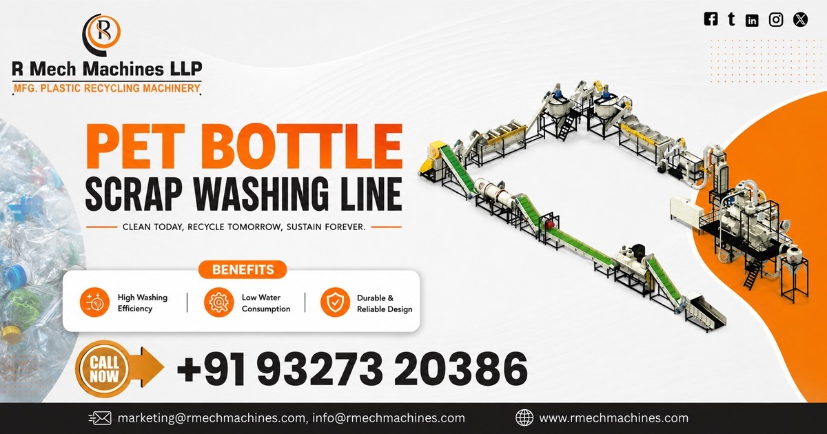 PET Bottle Scrap Washing Line for B2B Grade in Gwalior