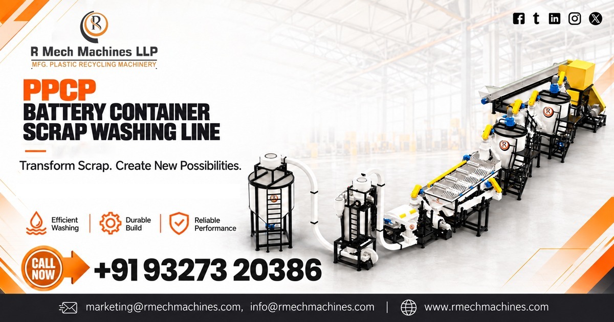 PPCP Battery Container Scrap Washing Line in Iraq