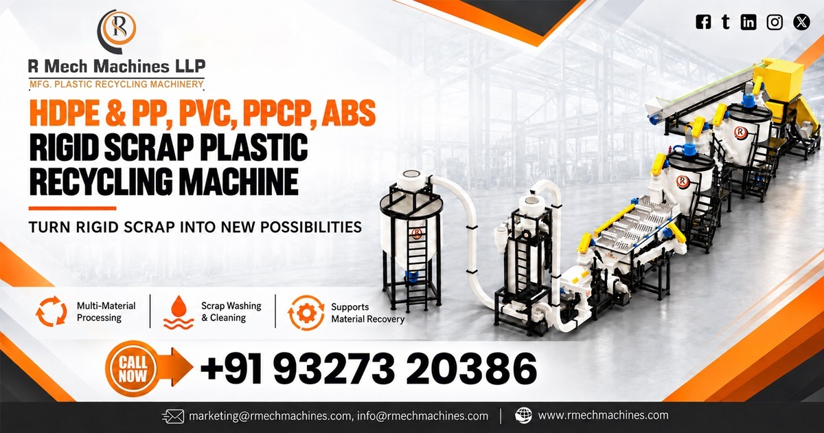 HDPE and PP, PVC, PPCP, ABS Rigid Scrap Plastic Recycling Machine in Nigeria
