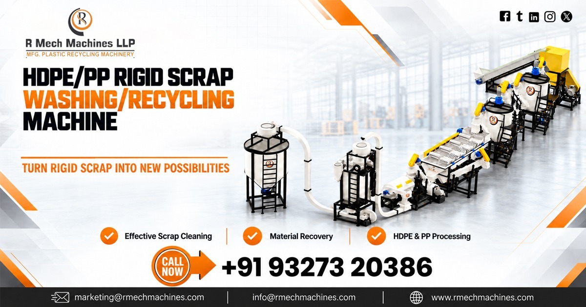 HDPE, PP Rigid Scrap Washing and Recycling Machine in UAE