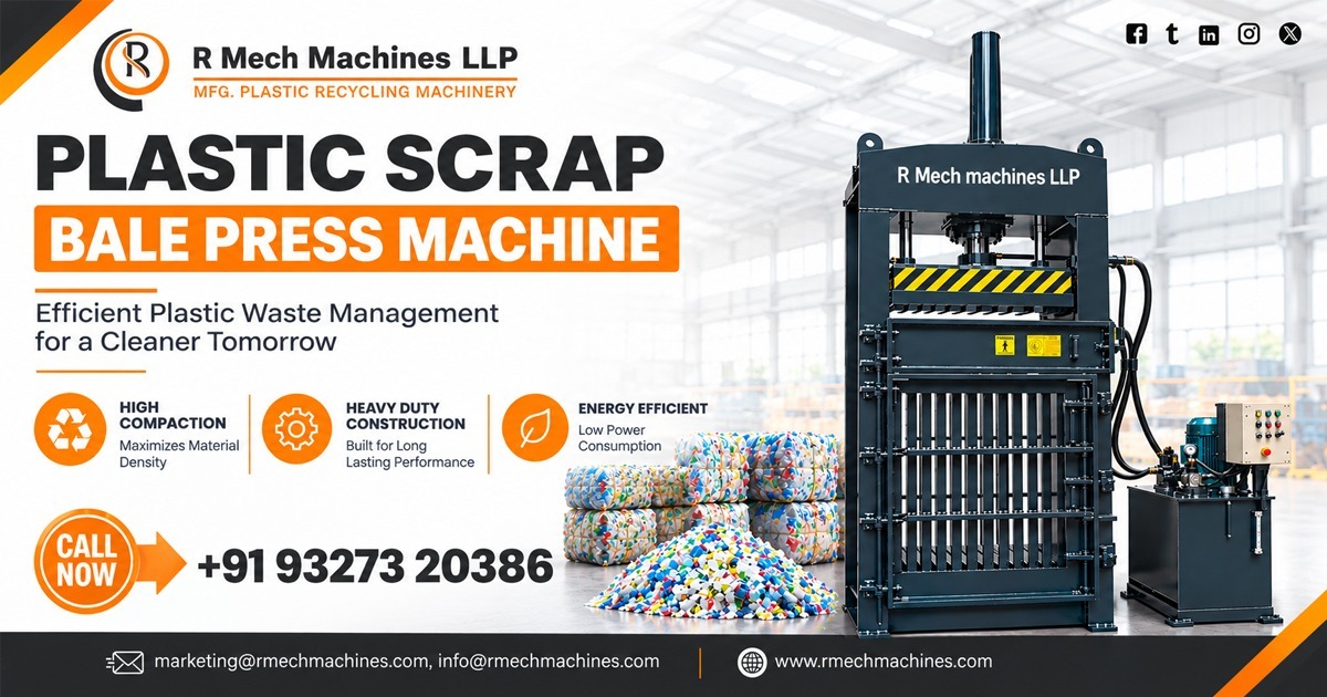 Plastic Scrap Bale Press Machine in Madhya Pradesh
