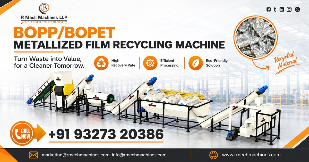 BOPP/BOPET Metallized Film Recycling Machine in Europe